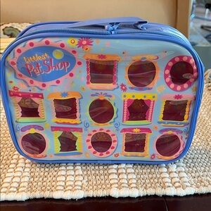 Littlest Pet Shop Blue and Pink Travel Case AUTHENTIC see description